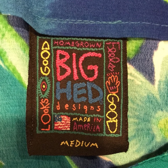 Beautiful colorful Big Hed Hawaiian shift dress. - Picture 7 of 10